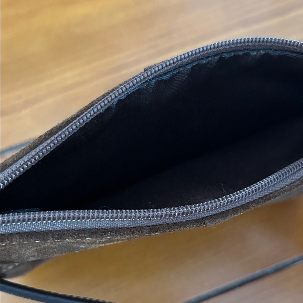 Coach Brown Suede Wristlet - Picture 4 of 4